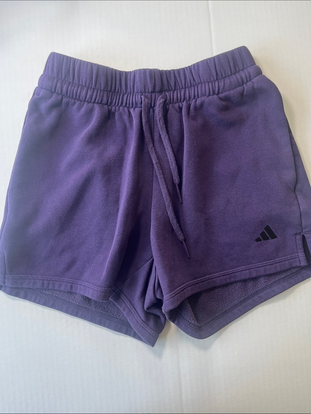 adidas Women’s Purple Drawstring Athletic Shorts